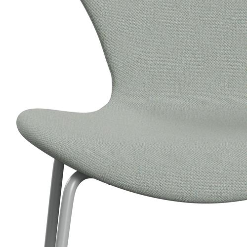 [product_category]-Fritz Hansen 3107 Chair Full Upholstery, Nine Grey/Sunniva 2 Mint Green-Fritz Hansen-3107FU-SV132-DRNIGR-FRI-6