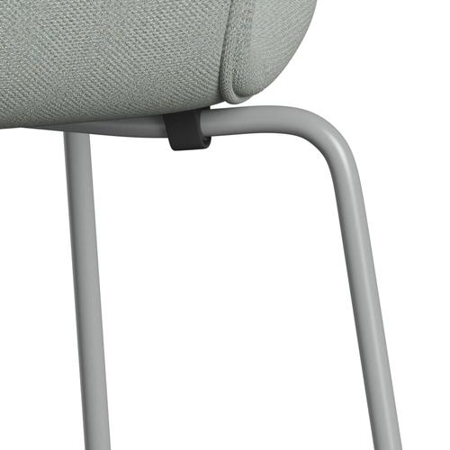 [product_category]-Fritz Hansen 3107 Chair Full Upholstery, Nine Grey/Sunniva 2 Mint Green-Fritz Hansen-3107FU-SV132-DRNIGR-FRI-7