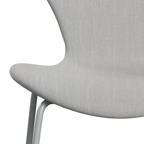 [product_category]-Fritz Hansen 3107 Chair Full Upholstery, Nine Grey/Sunniva 2 Natural/Light Grey-Fritz Hansen-3107FU-SV713-DRNIGR-FRI-6