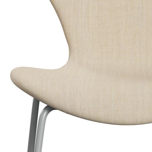 [product_category]-Fritz Hansen 3107 Chair Full Upholstery, Nine Grey/Sunniva 2 Sand-Fritz Hansen-3107FU-SV811-DRNIGR-FRI-6