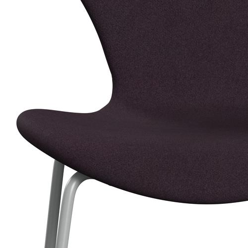 [product_category]-Fritz Hansen 3107 Chair Full Upholstery, Nine Grey/Tonus Aubergine-Fritz Hansen-3107FU-TON684-DRNIGR-FRI-6