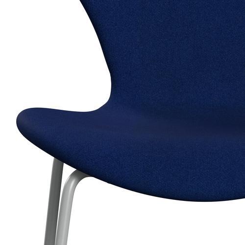 [product_category]-Fritz Hansen 3107 Chair Full Upholstery, Nine Grey/Tonus Royal Blue-Fritz Hansen-3107FU-TON210-DRNIGR-FRI-6