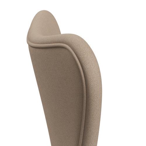 [product_category]-Fritz Hansen 3107 Chair Full Upholstery, Nine Grey/Tonus Sand-Fritz Hansen-3107FU-TON135-DRNIGR-FRI-5