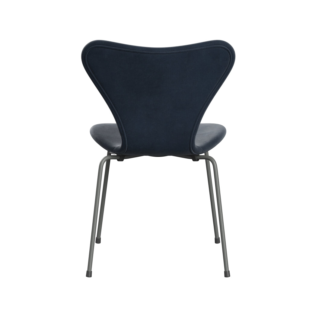 [product_category]-Fritz Hansen 3107 Chair Full Upholstery, Silver Grey/Belfast Velvet Grey Blue-Fritz Hansen-3107FU-BEL143-SIGREY-FRI-4