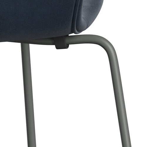 [product_category]-Fritz Hansen 3107 Chair Full Upholstery, Silver Grey/Belfast Velvet Grey Blue-Fritz Hansen-3107FU-BEL143-SIGREY-FRI-7