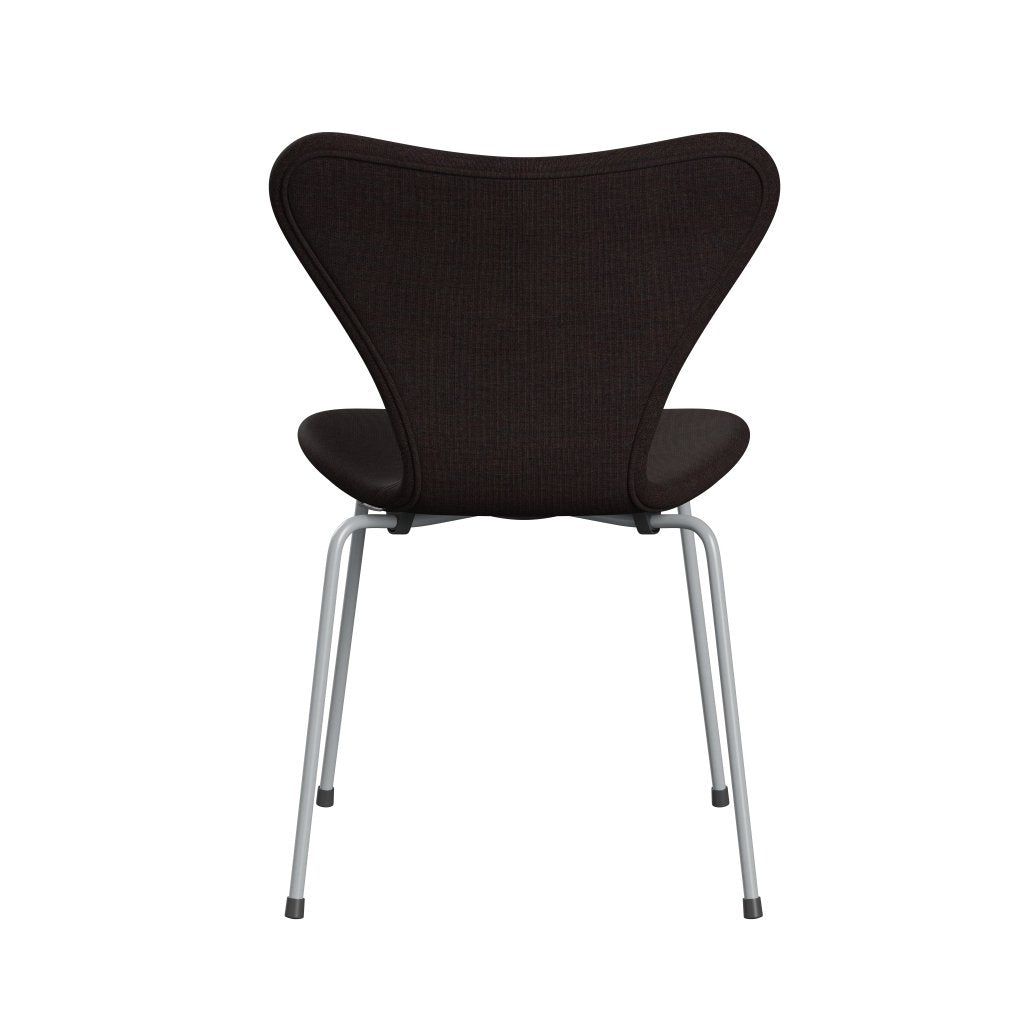 [product_category]-Fritz Hansen 3107 Chair Full Upholstery, Silver Grey/Canvas Black Stone-Fritz Hansen-3107FU-CA0364-SIGREY-FRI-4