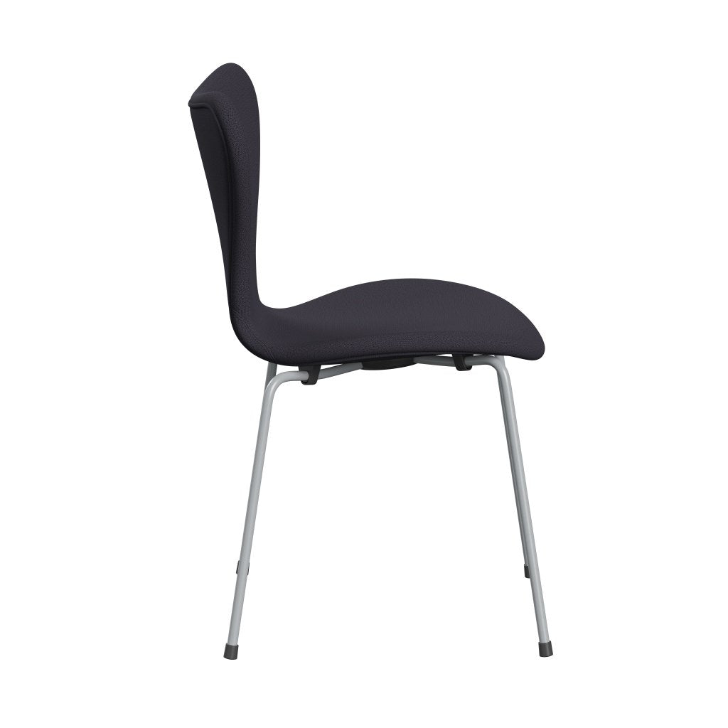 [product_category]-Fritz Hansen 3107 Chair Full Upholstery, Silver Grey/Capture Blue Charcoal-Fritz Hansen-3107FU-CP5201-SIGREY-FRI-3