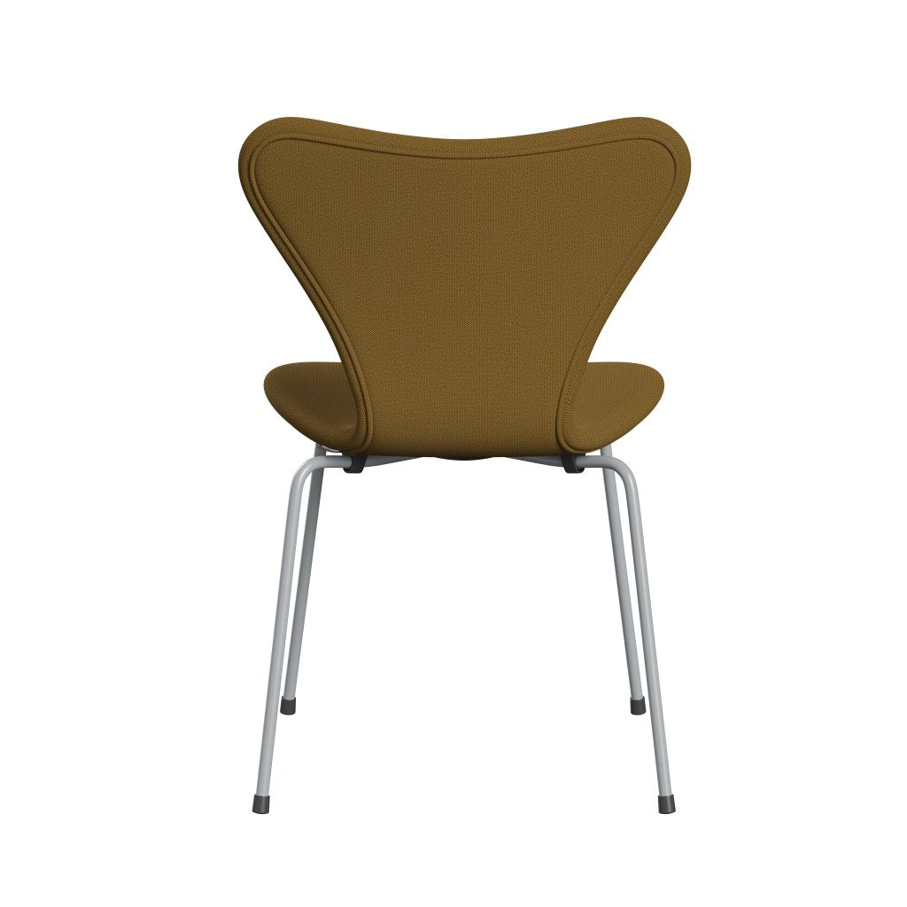 [product_category]-Fritz Hansen 3107 Chair Full Upholstery, Silver Grey/Capture Mustard Dark-Fritz Hansen-3107FU-CP6401-SIGREY-FRI-4