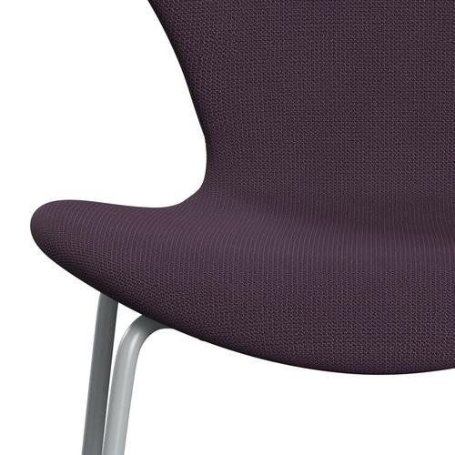 [product_category]-Fritz Hansen 3107 Chair Full Upholstery, Silver Grey/Capture Violet Dark-Fritz Hansen-3107FU-CP7001-SIGREY-FRI-6