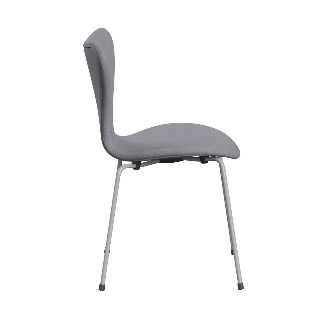 [product_category]-Fritz Hansen 3107 Chair Full Upholstery, Silver Grey/Christianshavn Light Grey Plain-Fritz Hansen-3107FU-CH1170-SIGREY-FRI-3