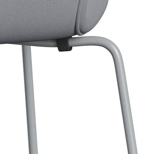 [product_category]-Fritz Hansen 3107 Chair Full Upholstery, Silver Grey/Christianshavn Light Grey Plain-Fritz Hansen-3107FU-CH1170-SIGREY-FRI-7