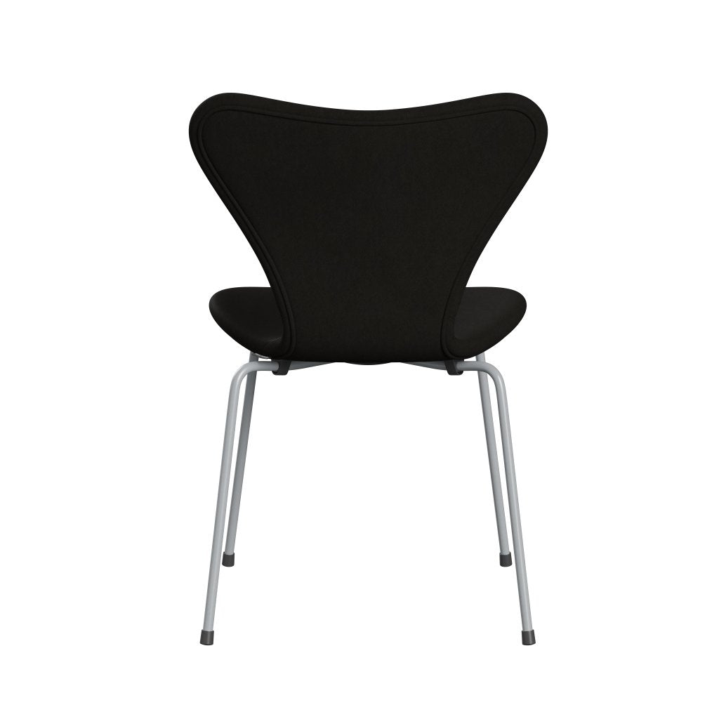 [product_category]-Fritz Hansen 3107 Chair Full Upholstery, Silver Grey/Comfort Black (C61013)-Fritz Hansen-3107FU-C61013-SIGREY-FRI-4