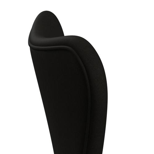 [product_category]-Fritz Hansen 3107 Chair Full Upholstery, Silver Grey/Comfort Black (C61013)-Fritz Hansen-3107FU-C61013-SIGREY-FRI-5