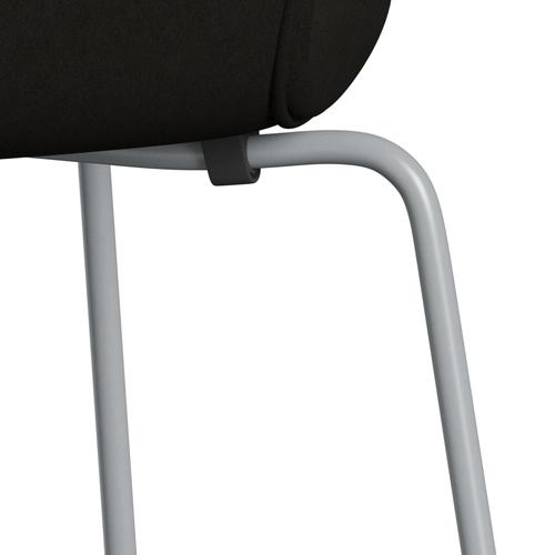 [product_category]-Fritz Hansen 3107 Chair Full Upholstery, Silver Grey/Comfort Black (C61013)-Fritz Hansen-3107FU-C61013-SIGREY-FRI-7