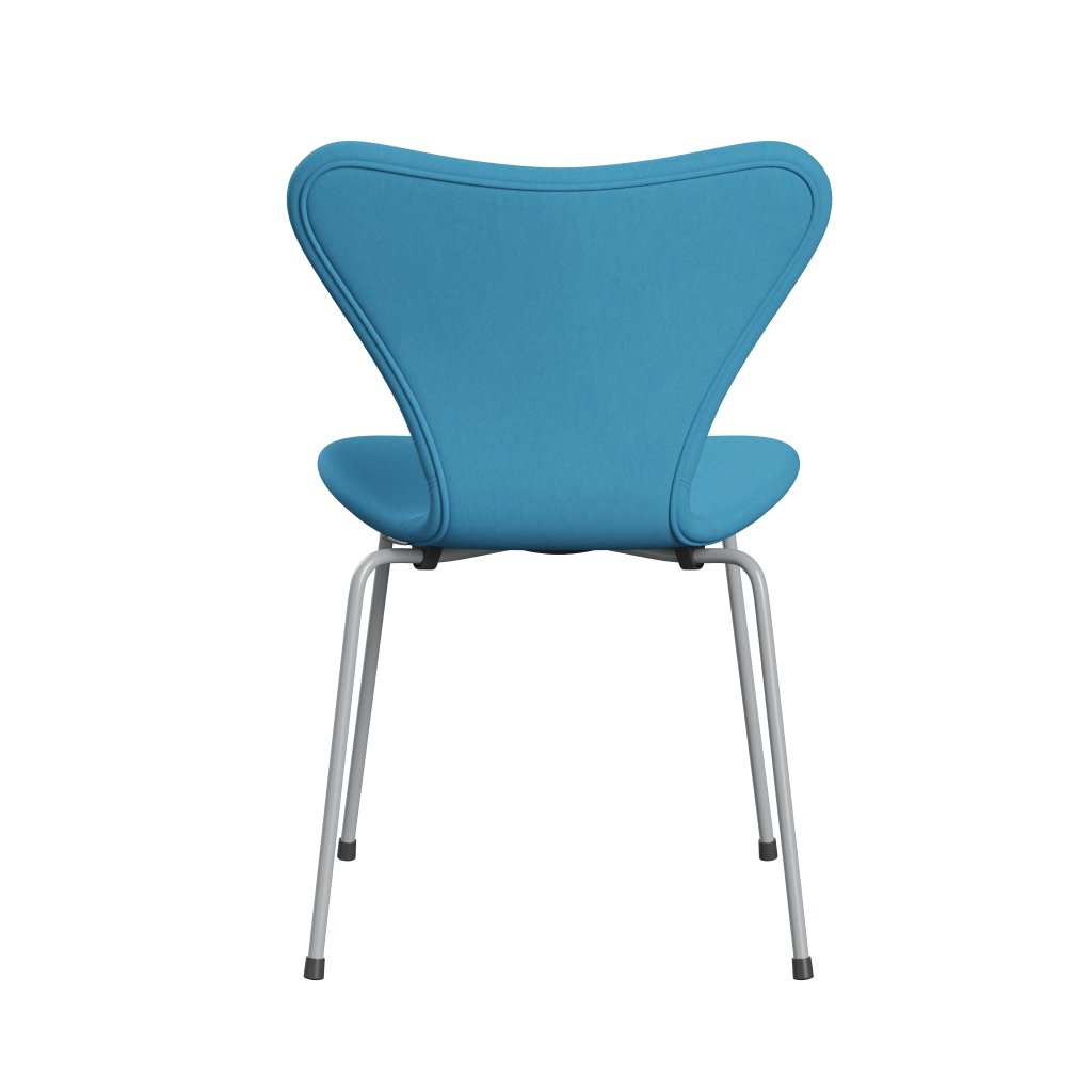 [product_category]-Fritz Hansen 3107 Chair Full Upholstery, Silver Grey/Comfort Light Blue (C66010)-Fritz Hansen-3107FU-C66010-SIGREY-FRI-4
