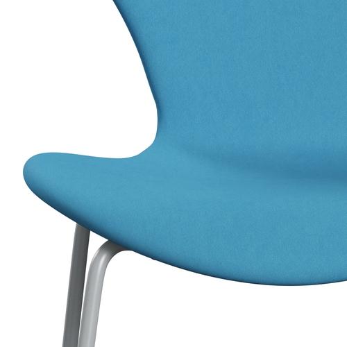 [product_category]-Fritz Hansen 3107 Chair Full Upholstery, Silver Grey/Comfort Light Blue (C66010)-Fritz Hansen-3107FU-C66010-SIGREY-FRI-6