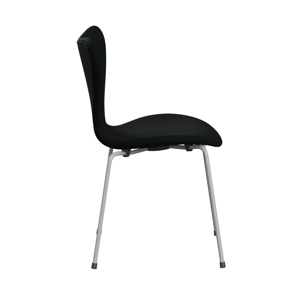 [product_category]-Fritz Hansen 3107 Chair Full Upholstery, Silver Grey/Diablo Black-Fritz Hansen-3107FU-DIA100-SIGREY-FRI-3