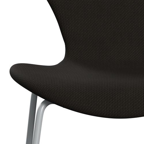 [product_category]-Fritz Hansen 3107 Chair Full Upholstery, Silver Grey/Diablo Chocolate Dark-Fritz Hansen-3107FU-DIA403-SIGREY-FRI-6