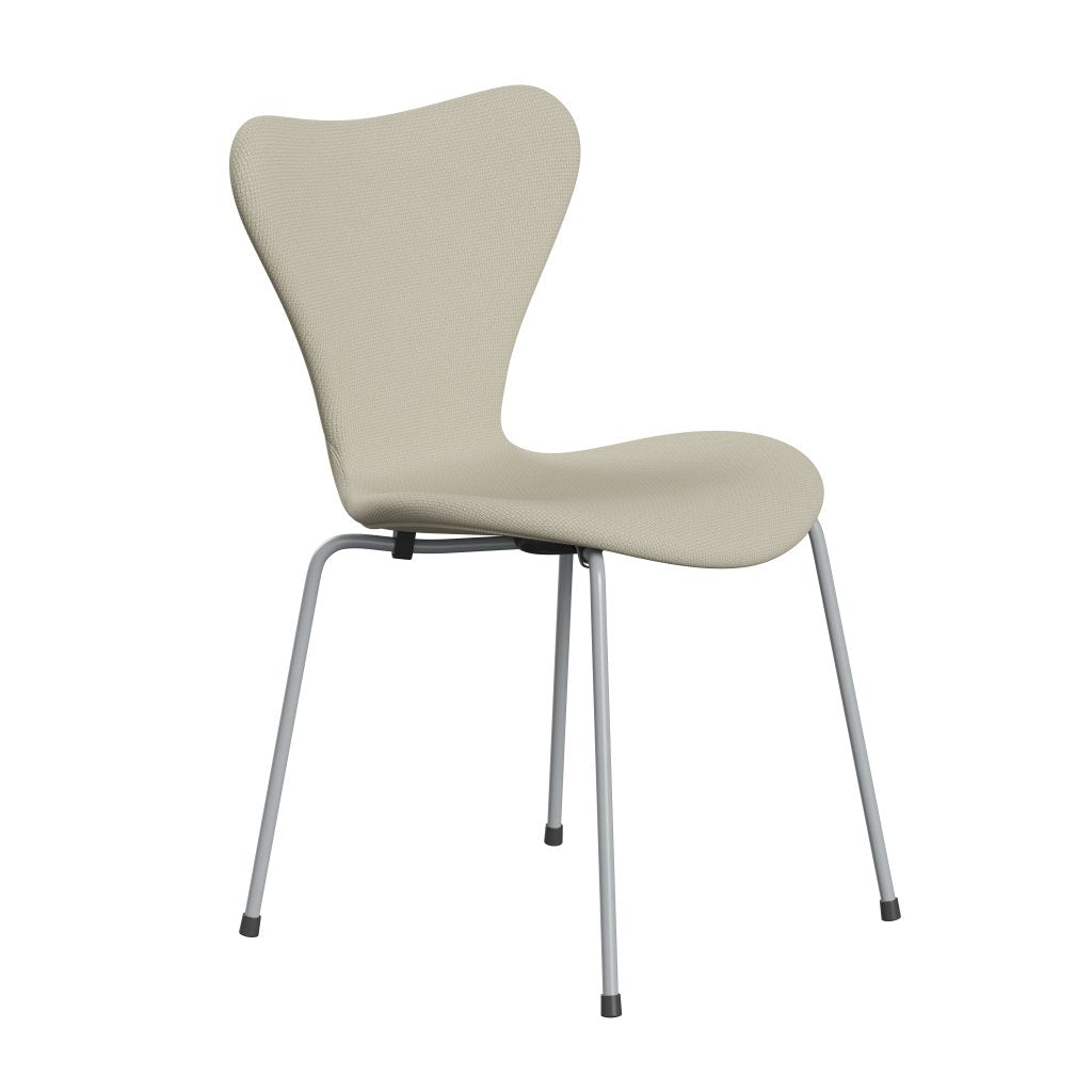 [product_category]-Fritz Hansen 3107 Chair Full Upholstery, Silver Grey/Diablo Oatmeal-Fritz Hansen-3107FU-DIA201-SIGREY-FRI-2