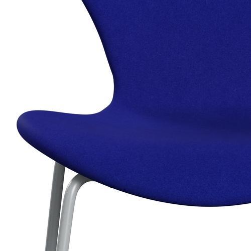 [product_category]-Fritz Hansen 3107 Chair Full Upholstery, Silver Grey/Divina Coral Blue-Fritz Hansen-3107FU-DIV782-SIGREY-FRI-6