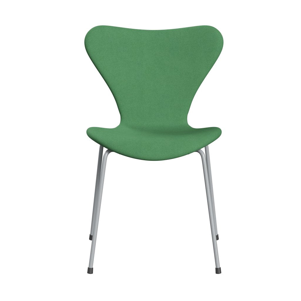 [product_category]-Fritz Hansen 3107 Chair Full Upholstery, Silver Grey/Divina Green-Fritz Hansen-3107FU-DIV966-SIGREY-FRI-1