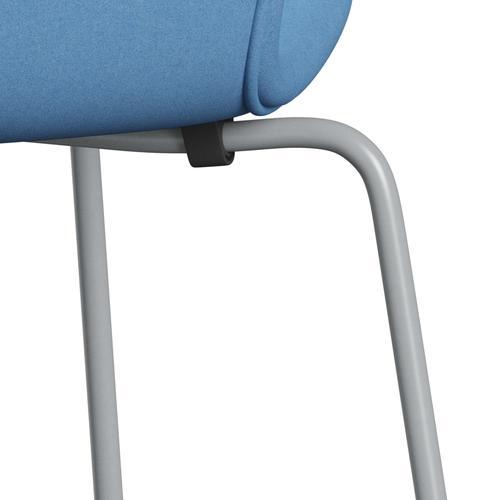 [product_category]-Fritz Hansen 3107 Chair Full Upholstery, Silver Grey/Divina Light Blue (Div712)-Fritz Hansen-3107FU-DIV712-SIGREY-FRI-7