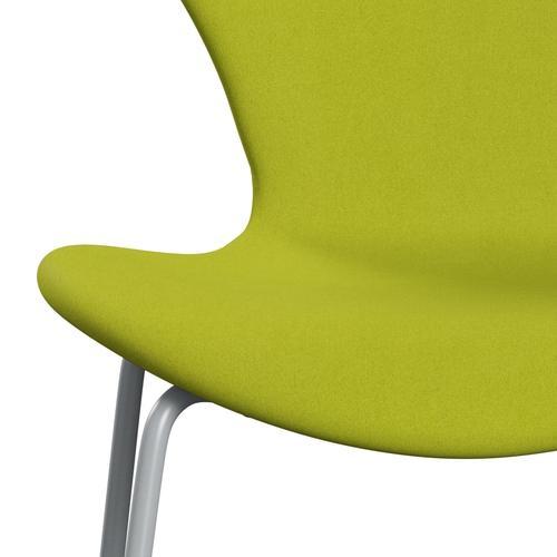 [product_category]-Fritz Hansen 3107 Chair Full Upholstery, Silver Grey/Divina Lime-Fritz Hansen-3107FU-DIV936-SIGREY-FRI-6