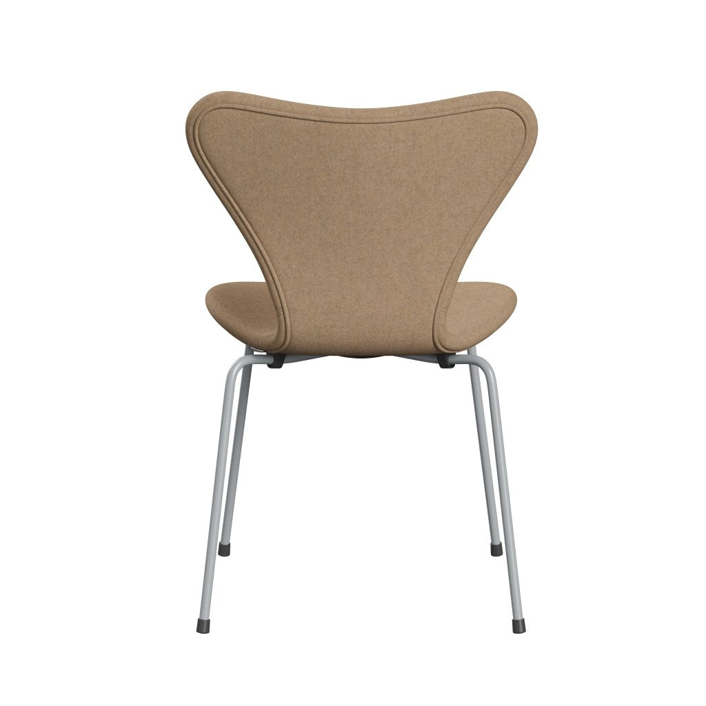 [product_category]-Fritz Hansen 3107 Chair Full Upholstery, Silver Grey/Divina Md Cappuccino-Fritz Hansen-3107FU-DMD413-SIGREY-FRI-4