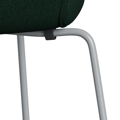 [product_category]-Fritz Hansen 3107 Chair Full Upholstery, Silver Grey/Divina Melange Dark Green-Fritz Hansen-3107FU-DIM871-SIGREY-FRI-7