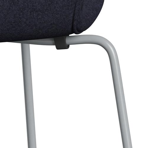 [product_category]-Fritz Hansen 3107 Chair Full Upholstery, Silver Grey/Divina Melange Grey/Purple-Fritz Hansen-3107FU-DIM687-SIGREY-FRI-7