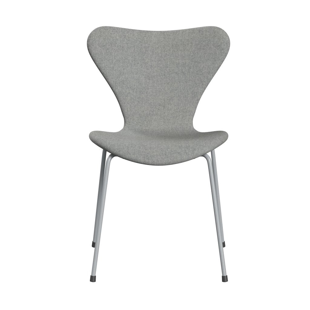 [product_category]-Fritz Hansen 3107 Chair Full Upholstery, Silver Grey/Divina Melange Light Grey-Fritz Hansen-3107FU-DIM120-SIGREY-FRI-1