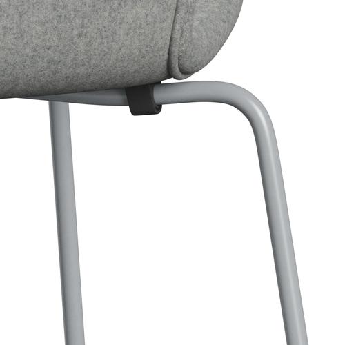 [product_category]-Fritz Hansen 3107 Chair Full Upholstery, Silver Grey/Divina Melange Light Grey-Fritz Hansen-3107FU-DIM120-SIGREY-FRI-7