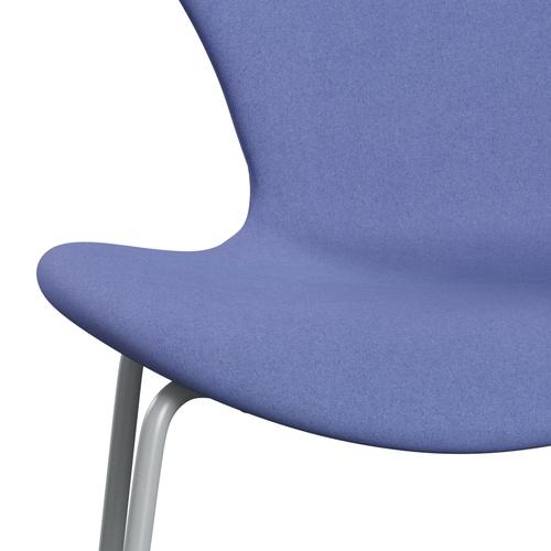 [product_category]-Fritz Hansen 3107 Chair Full Upholstery, Silver Grey/Divina Pastel Blue-Fritz Hansen-3107FU-DIV676-SIGREY-FRI-6