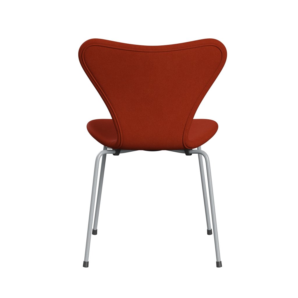 [product_category]-Fritz Hansen 3107 Chair Full Upholstery, Silver Grey/Divina Terracotta-Fritz Hansen-3107FU-DIV552-SIGREY-FRI-4