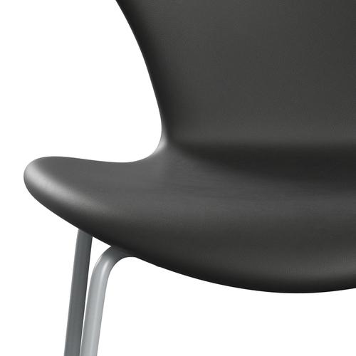 [product_category]-Fritz Hansen 3107 Chair Full Upholstery, Silver Grey/Essential Black-Fritz Hansen-3107FU-STBLA-SIGREY-FRI-6