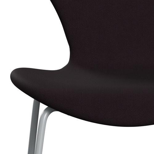 [product_category]-Fritz Hansen 3107 Chair Full Upholstery, Silver Grey/Fame Brown (F61108)-Fritz Hansen-3107FU-F61108-SIGREY-FRI-6
