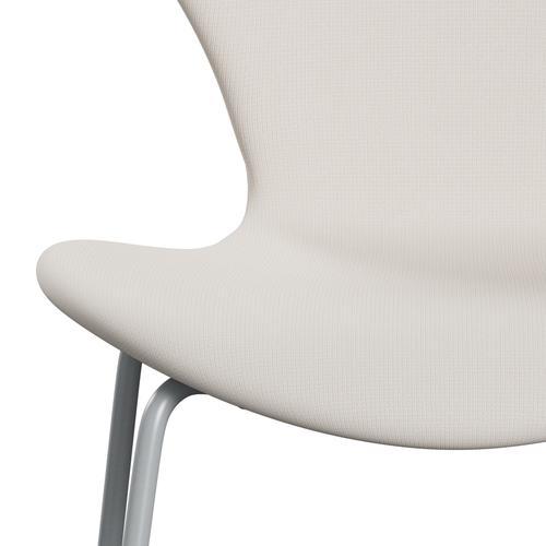 [product_category]-Fritz Hansen 3107 Chair Full Upholstery, Silver Grey/Fame White-Fritz Hansen-3107FU-F60005-SIGREY-FRI-6