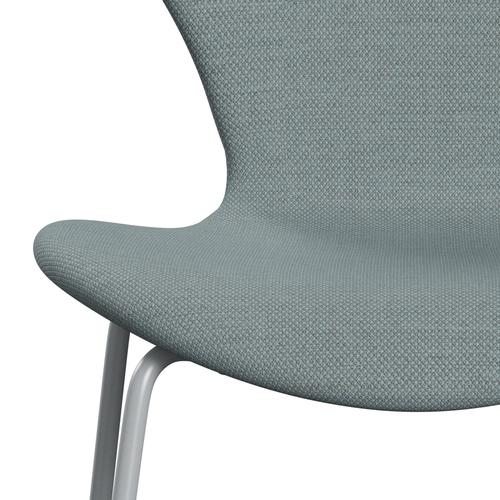 [product_category]-Fritz Hansen 3107 Chair Full Upholstery, Silver Grey/Fiord Green/Blue/Stone-Fritz Hansen-3107FU-FIO821-SIGREY-FRI-6