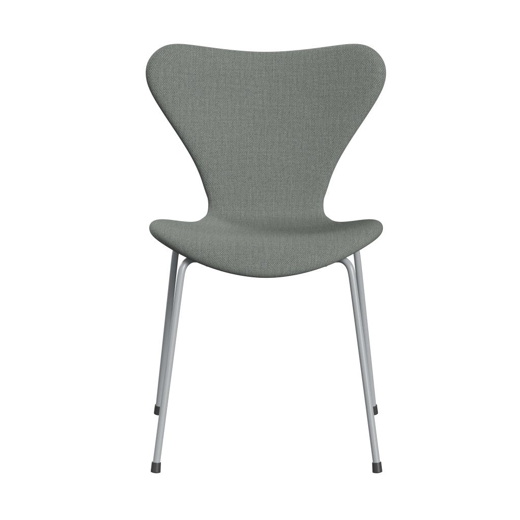 [product_category]-Fritz Hansen 3107 Chair Full Upholstery, Silver Grey/Fiord Medium Grey-Fritz Hansen-3107FU-FIO151-SIGREY-FRI-1