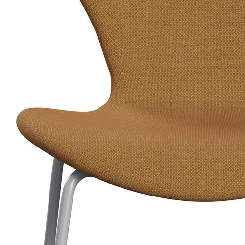 [product_category]-Fritz Hansen 3107 Chair Full Upholstery, Silver Grey/Fiord Orange-Fritz Hansen-3107FU-FIO442-SIGREY-FRI-6