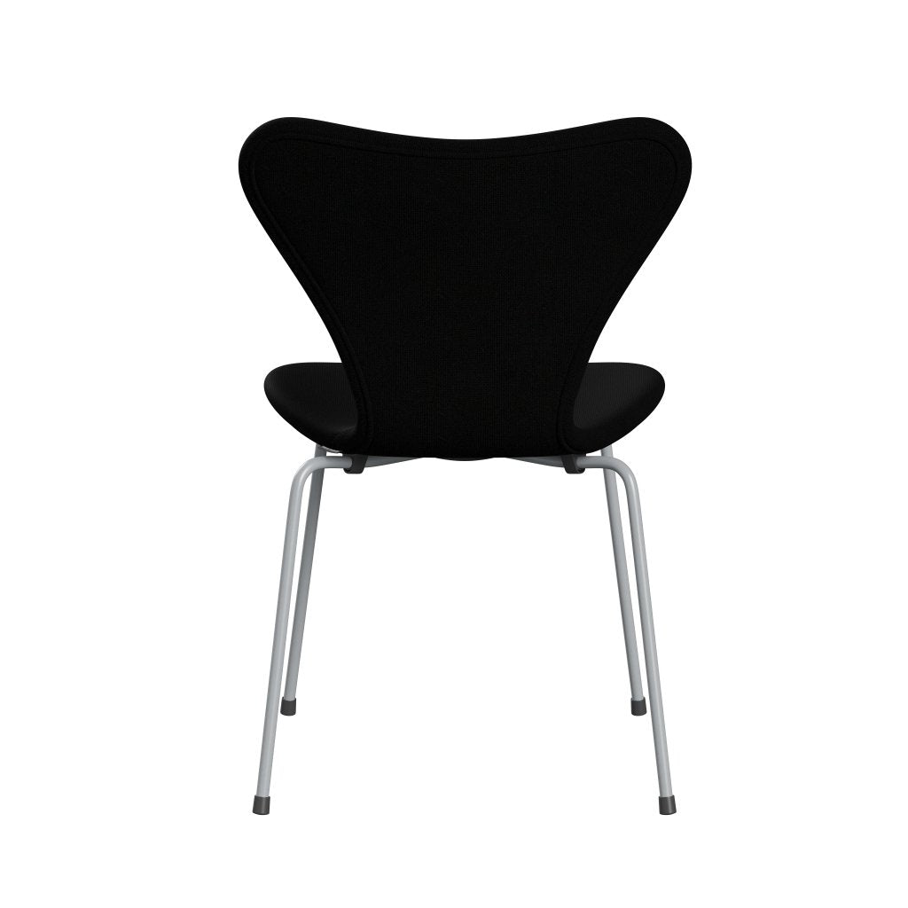 [product_category]-Fritz Hansen 3107 Chair Full Upholstery, Silver Grey/Hallingdal Black-Fritz Hansen-3107FU-HAL190-SIGREY-FRI-4