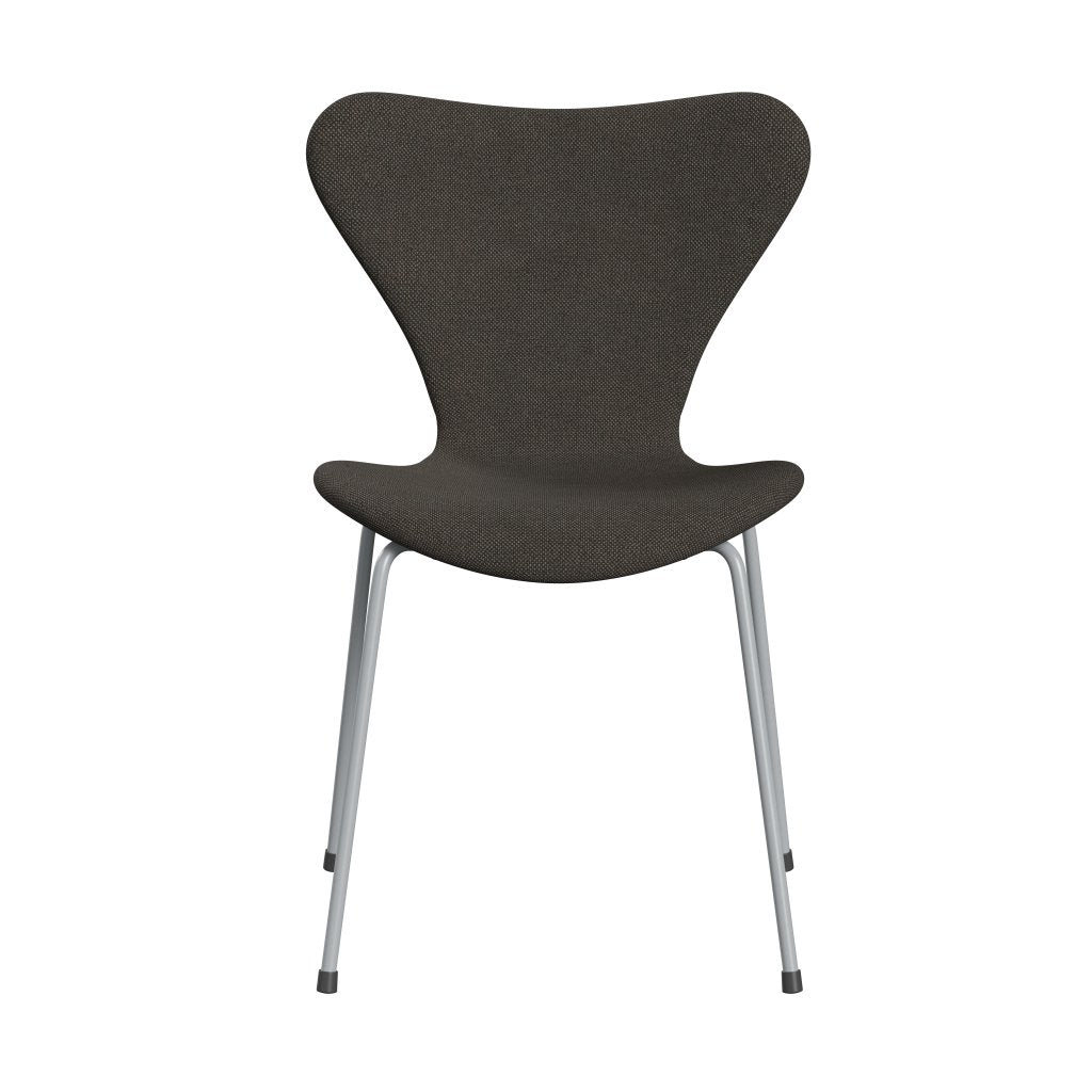 [product_category]-Fritz Hansen 3107 Chair Full Upholstery, Silver Grey/Hallingdal Charcoal Light-Fritz Hansen-3107FU-HAL153-SIGREY-FRI-1