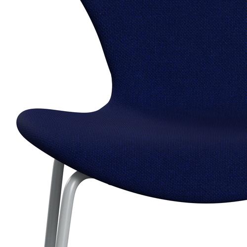 [product_category]-Fritz Hansen 3107 Chair Full Upholstery, Silver Grey/Hallingdal Dark Blue-Fritz Hansen-3107FU-HAL773-SIGREY-FRI-6