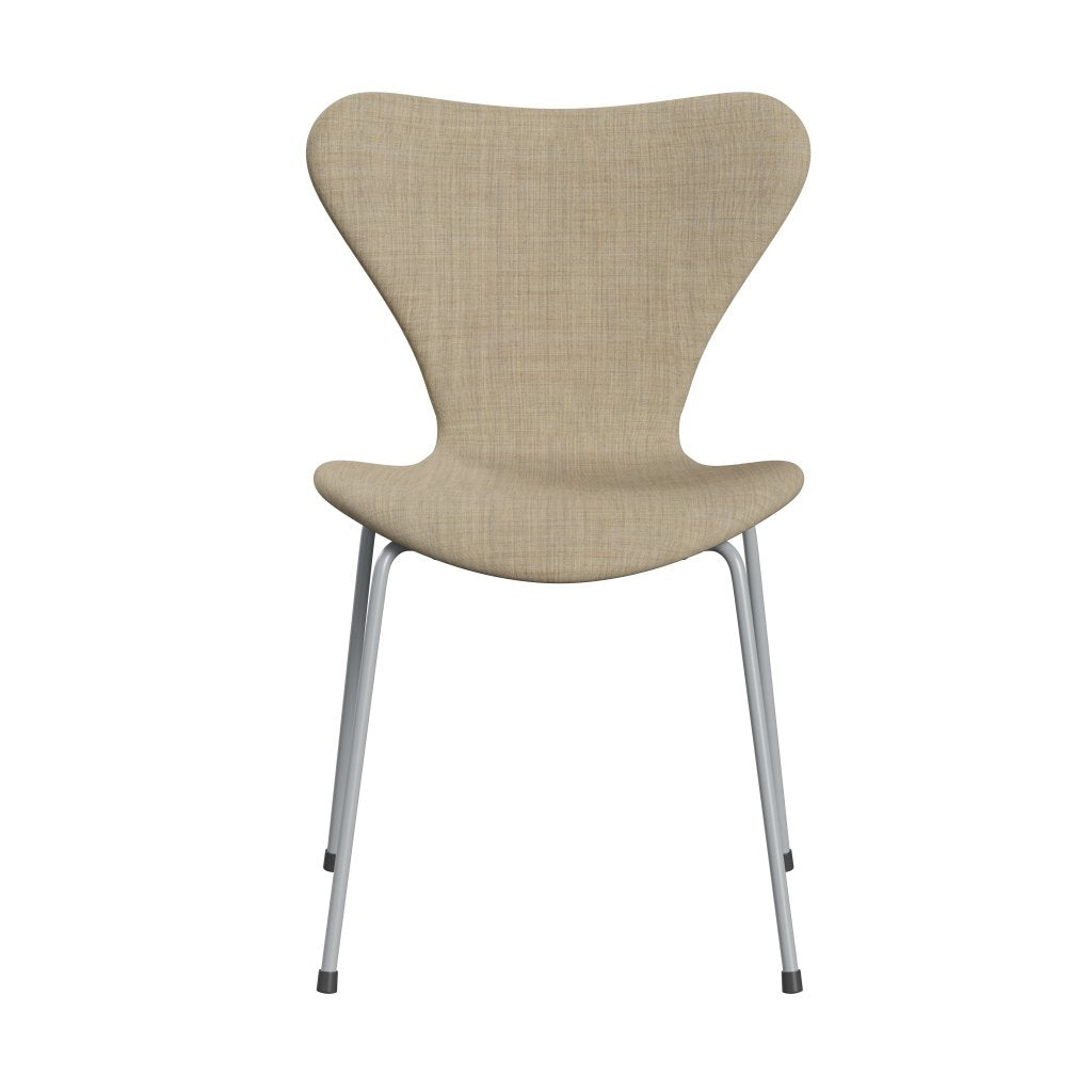 [product_category]-Fritz Hansen 3107 Chair Full Upholstery, Silver Grey/Remix Beige (Rem223)-Fritz Hansen-3107FU-REM223-SIGREY-FRI-1