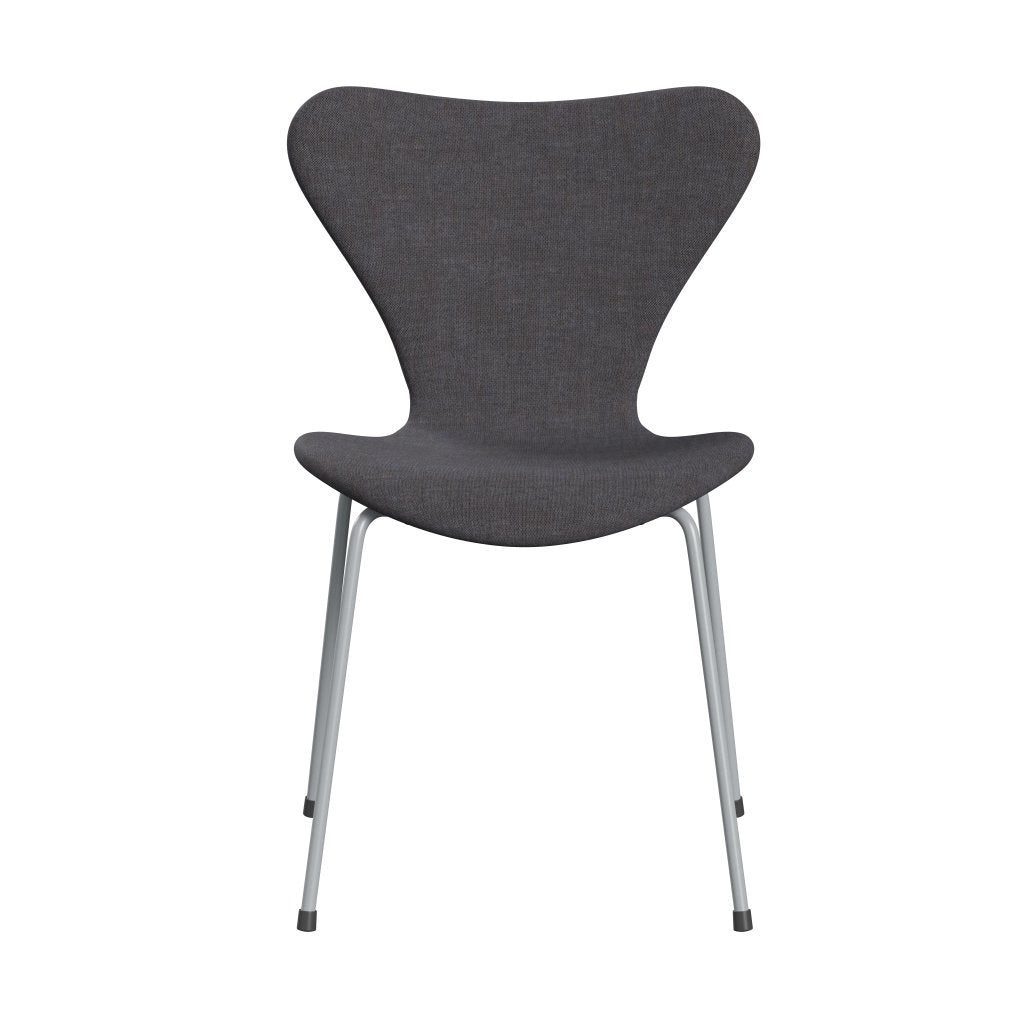 [product_category]-Fritz Hansen 3107 Chair Full Upholstery, Silver Grey/Remix Dark Grey (Rem266)-Fritz Hansen-3107FU-REM266-SIGREY-FRI-1