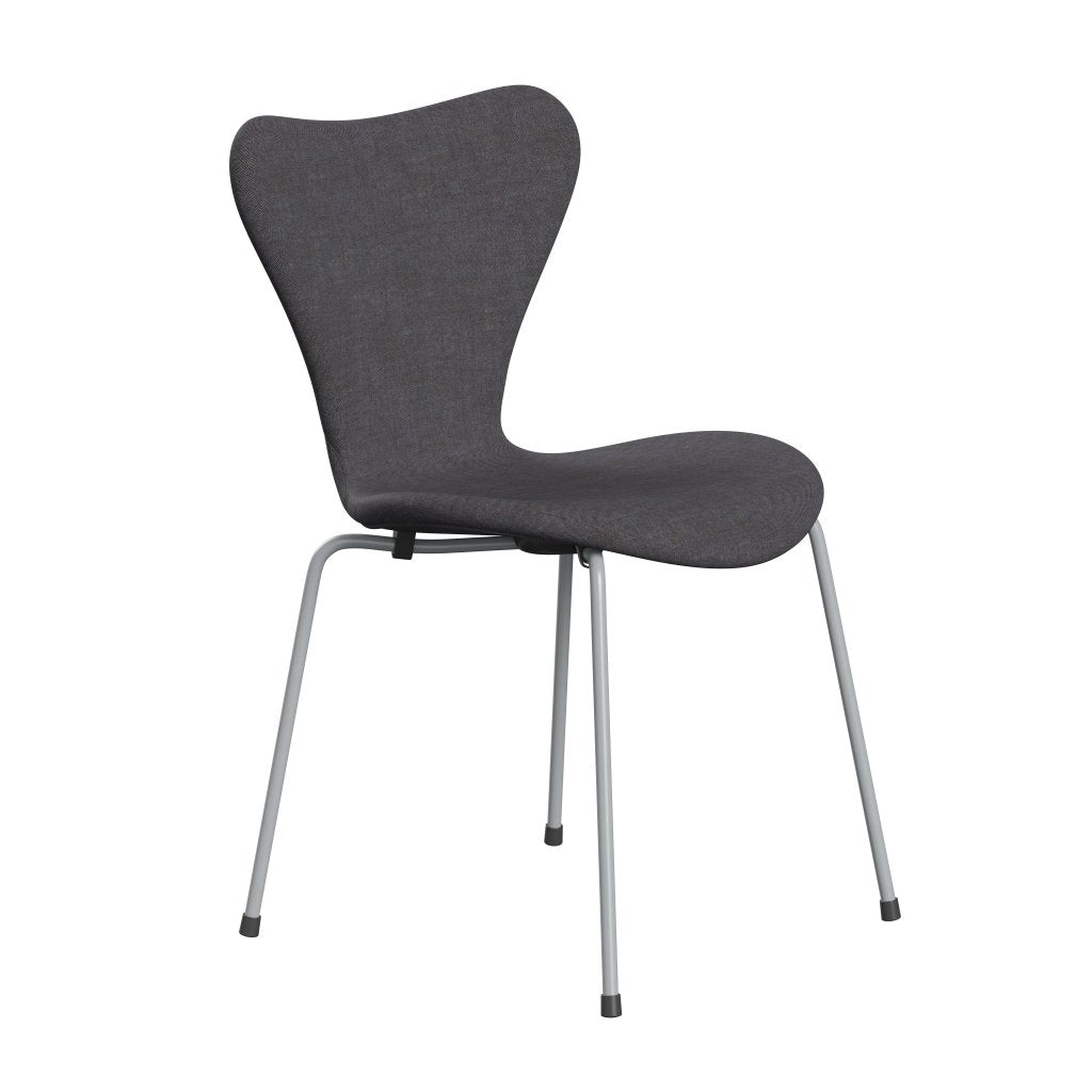 [product_category]-Fritz Hansen 3107 Chair Full Upholstery, Silver Grey/Remix Dark Grey (Rem266)-Fritz Hansen-3107FU-REM266-SIGREY-FRI-2