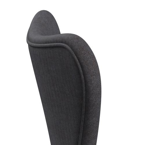 [product_category]-Fritz Hansen 3107 Chair Full Upholstery, Silver Grey/Remix Dark Grey (Rem266)-Fritz Hansen-3107FU-REM266-SIGREY-FRI-5