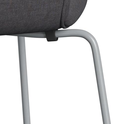 [product_category]-Fritz Hansen 3107 Chair Full Upholstery, Silver Grey/Remix Dark Grey (Rem266)-Fritz Hansen-3107FU-REM266-SIGREY-FRI-7