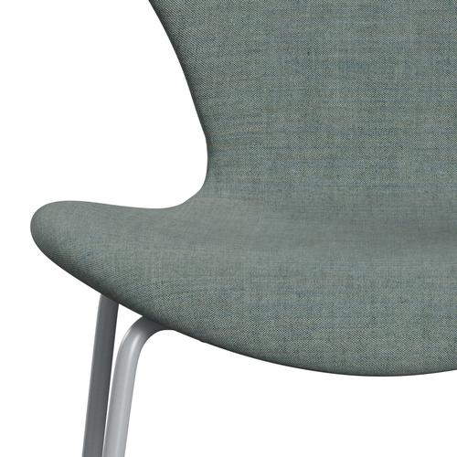 [product_category]-Fritz Hansen 3107 Chair Full Upholstery, Silver Grey/Remix Green/Grey-Fritz Hansen-3107FU-REM906-SIGREY-FRI-6