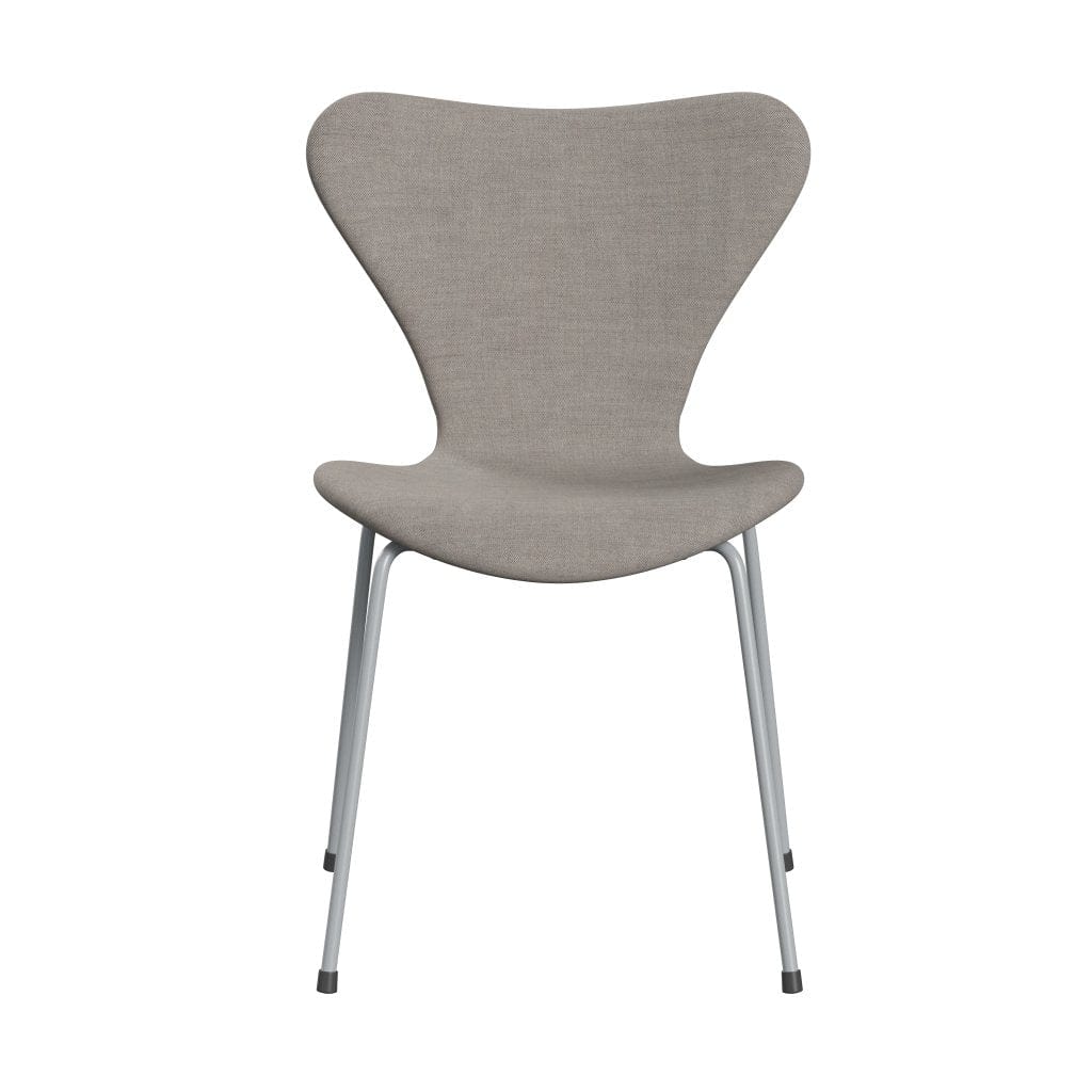 [product_category]-Fritz Hansen 3107 Chair Full Upholstery, Silver Grey/Remix Grey (Rem126)-Fritz Hansen-3107FU-REM126-SIGREY-FRI-1